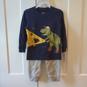 Carter's Blue Dinosaur Pajama Set